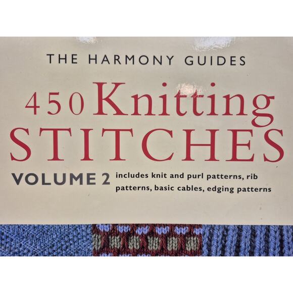 The Harmony Guides 450/440 Knitting Stitches 2 Volumes - Picture 3 of 15